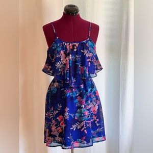 Floral chiffon sun dress